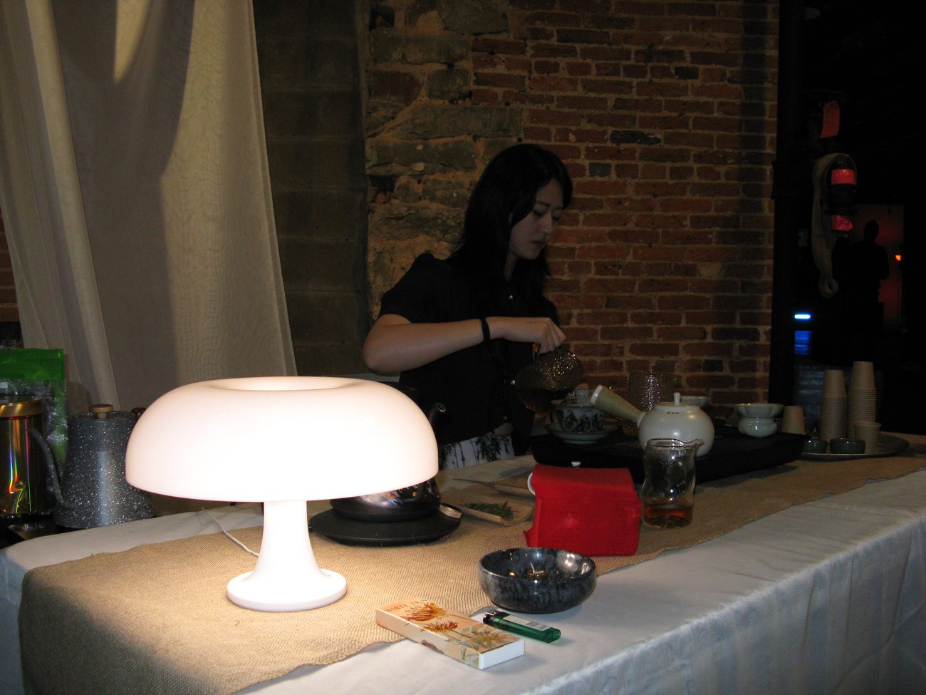 Tea being prepared during a First Flush gathering